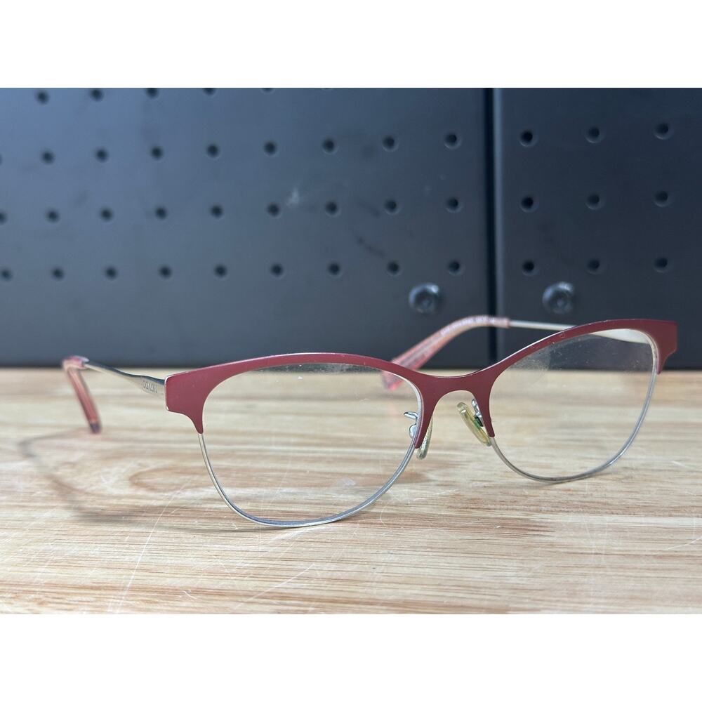 Coach Eyeglasses, Frames Only, HC 5111 9348, 53-17-140, Metal, Shiny Silver/Red